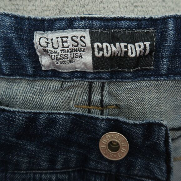 Guess Jeans Women's Size 31 Mid-Rise Comfort Bootcut Denim 31" Inseam Distressed - Picture 10 of 16
